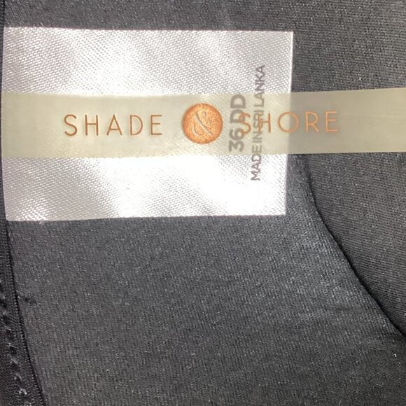 Shade & Shore Black Bikini Sexy Fishnet Macrame Sz 36DD Top XL Bottom 254A - Picture 8 of 10